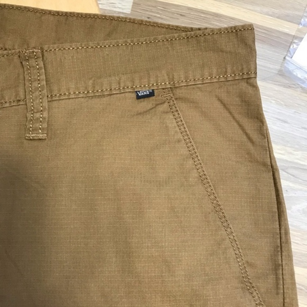 NWT VANS Men’s Splitter-B Skate Shorts Beige Khaki - Picture 5 of 8